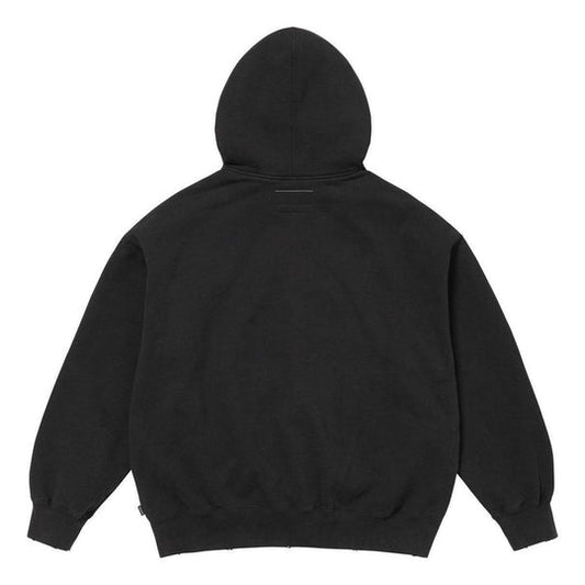 Supreme x MM6 Maison Margiela Bluza z kapturem zapinana na zamek „Czarno-biały”