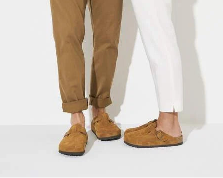 Birkenstock Boston Soft Footbed Mink – Sabots en daim de qualité supérieure | Luxe Suisse