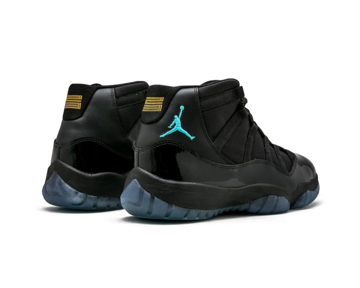 Air Jordan 11 Retro « Gamma Blue » 2025 – Baskets en cuir verni noir premium | Luxe Suisse