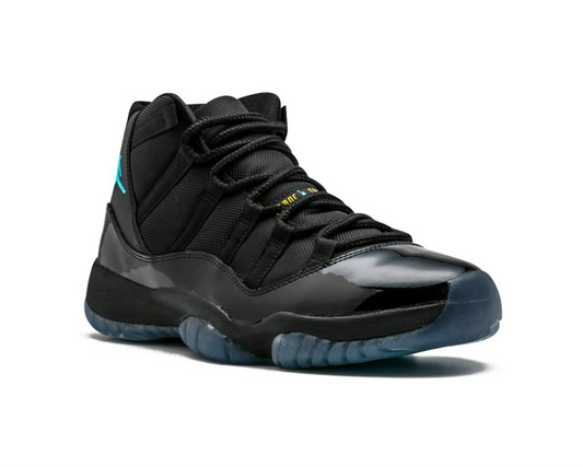 Air Jordan 11 Retro „Gamma Blue” – czarne trampki premium ze skóry lakierowanej | Luxem szwajcarski