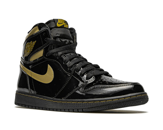 Air Jordan 1 Retro High OG “Black Metallic Gold” – Luxury Reimagined in Patent Finish | Luxem Swiss