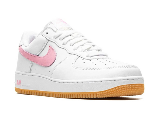 Nike Air Force 1 Low ’07 Retro “White / Pink-Gum” Sneakers – Elegant Heritage Upgrade | Luxem Swiss