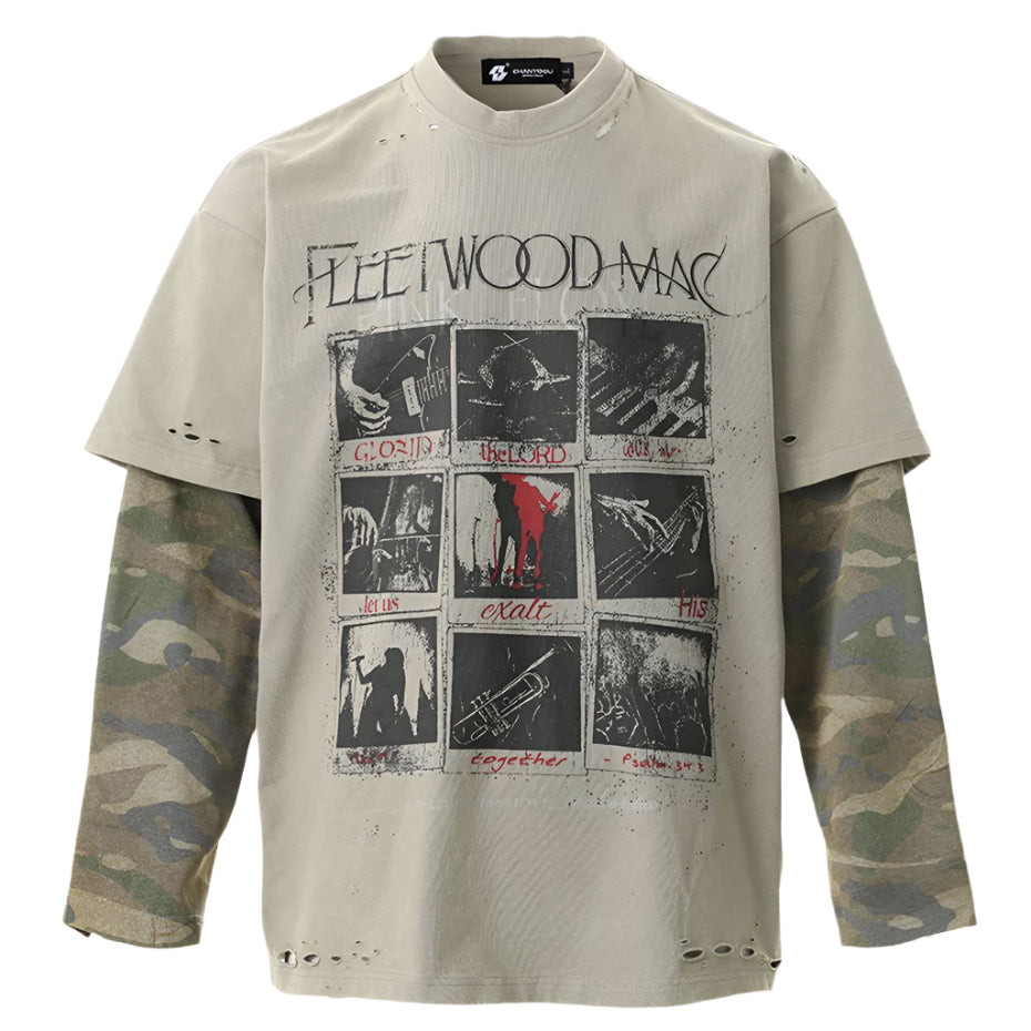 Urban Phantom Patchwork Long Sleeve