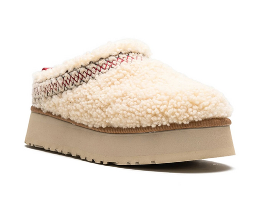 UGG Tazz Braid „Heritage Braid Natural” Pantofle z owczej skóry | Luxem szwajcarski