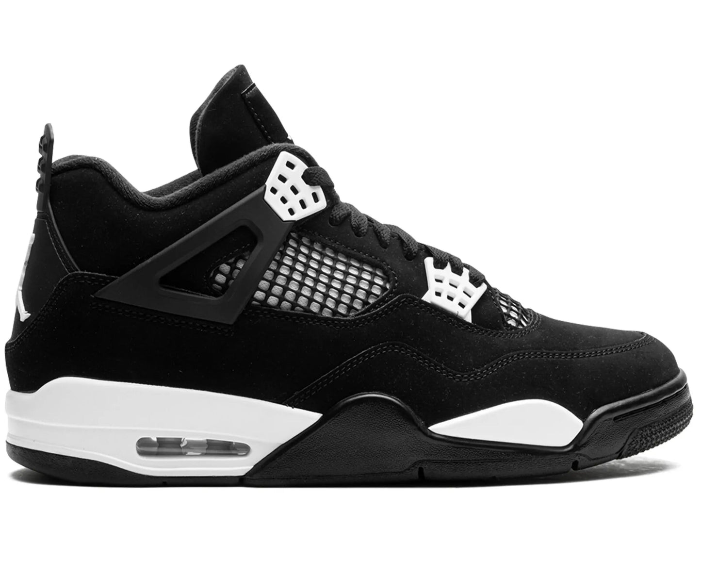 Black and white sneaker on a white background