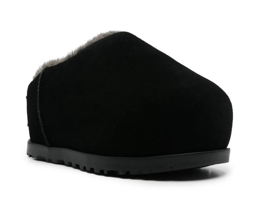 UGG Pumped Slippers “Black Suede” – Premium Sheepskin Comfort | Luxem Swiss