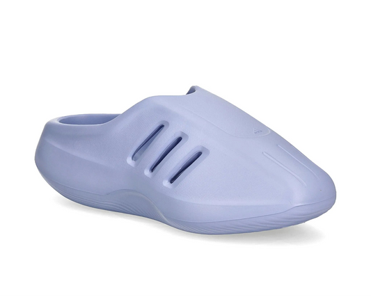 Light blue slip-on shoe on a white background