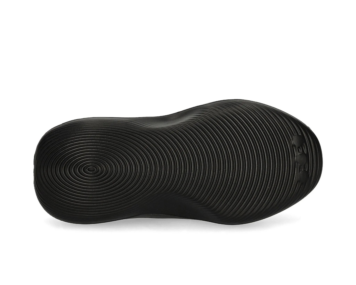 Black shoe sole on a white background