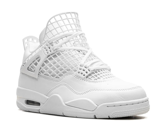 Air Jordan 4 “Net – White/Metallic Gold/Phantom” – Premium White Leather Edition | Luxem Swiss