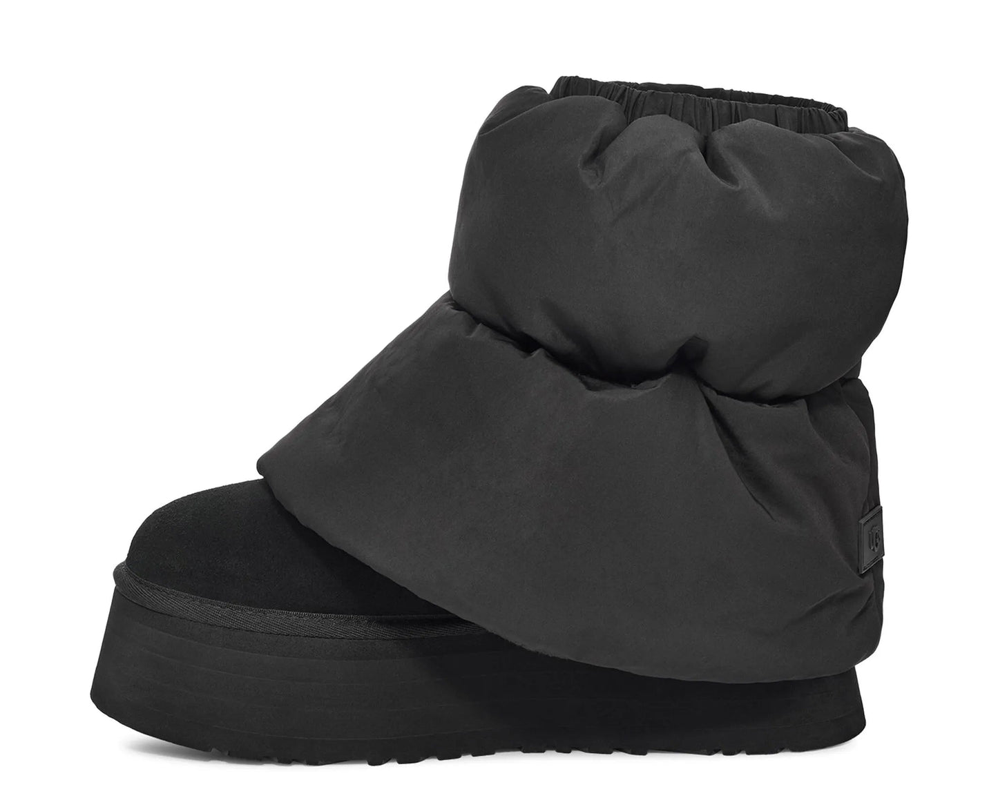UGG Mini Dipper Puffer Boots – Black | Premium Winter Luxury by Luxem Swiss