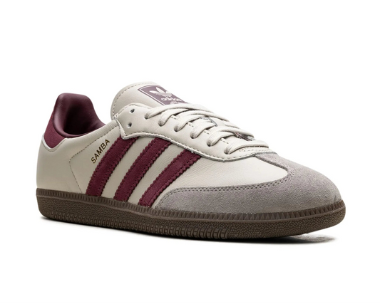 adidas Samba OG “Putty Grey Maroon” Sneakers – Timeless Craft, Modern Edge | Luxem Swiss