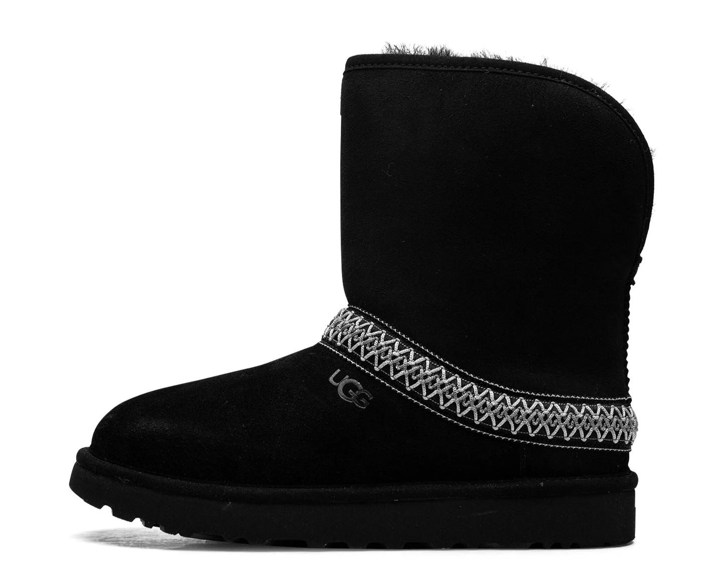UGG Classic Crescent Boot “Black” – Premium Shearling Comfort | Luxem Swiss