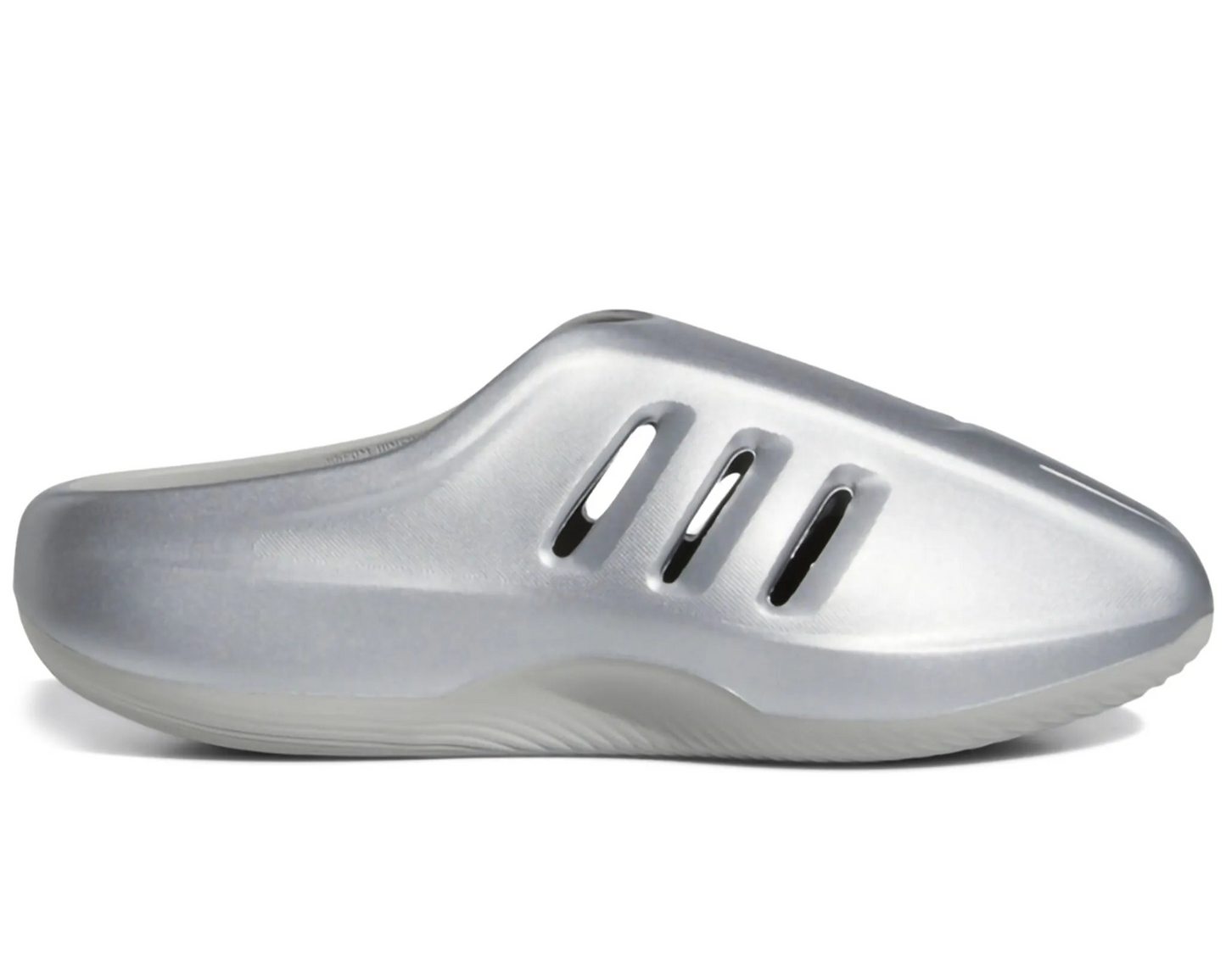 Silver sandal on a white background