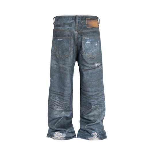 Urban Mirage 3D Distressed Cargo Jeans