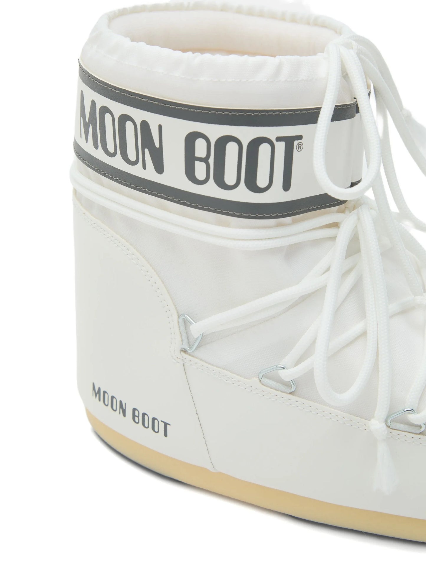 Moon Boot Icon White – Logo-Print Padded Snow Boots | Luxem Swiss