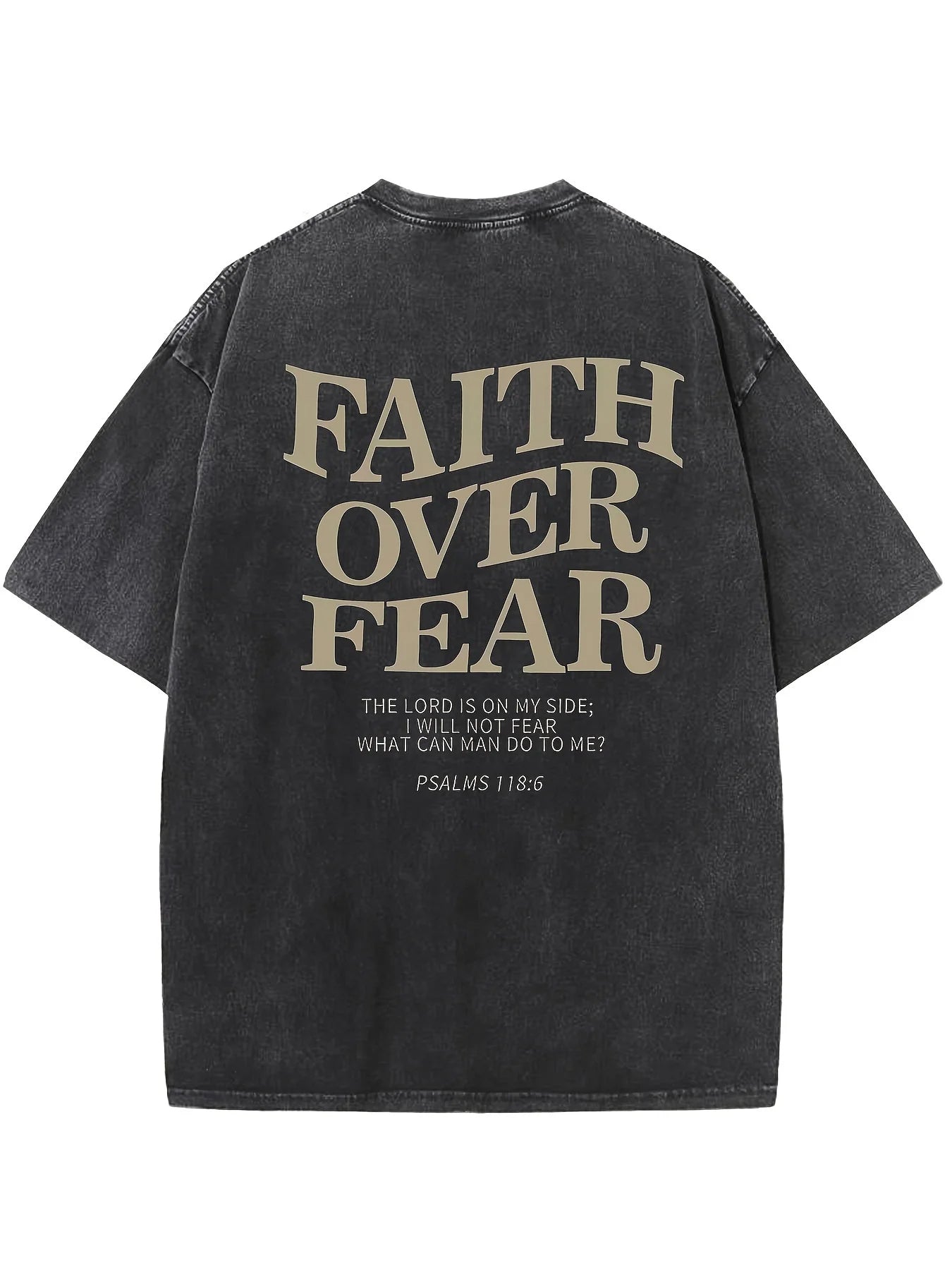 "Faith Over Fear Vintage Scripture Tee"