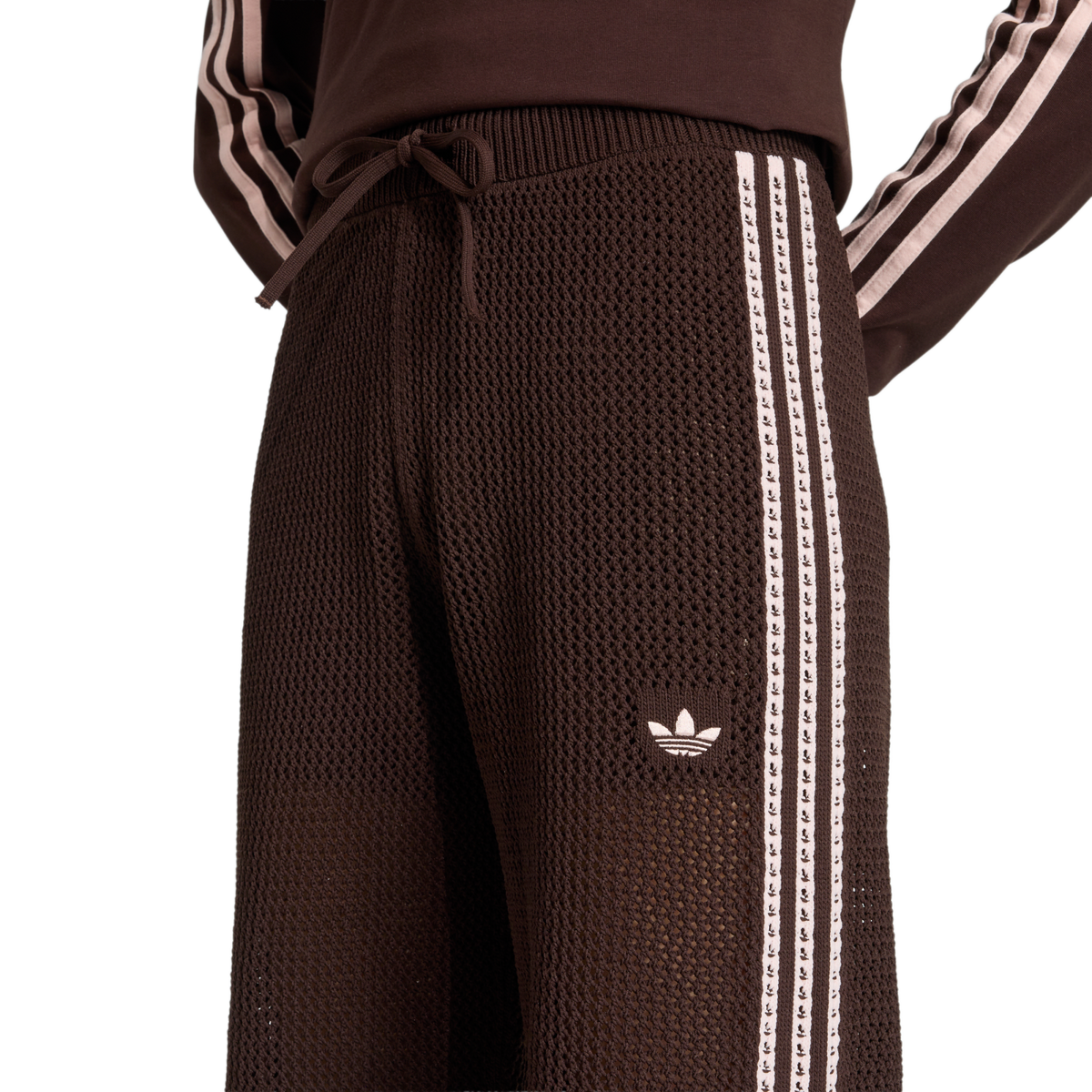 Adidas Knitted Crochet Firebird Track Pants Aurora Coffee – KE0201-XS – product view 3