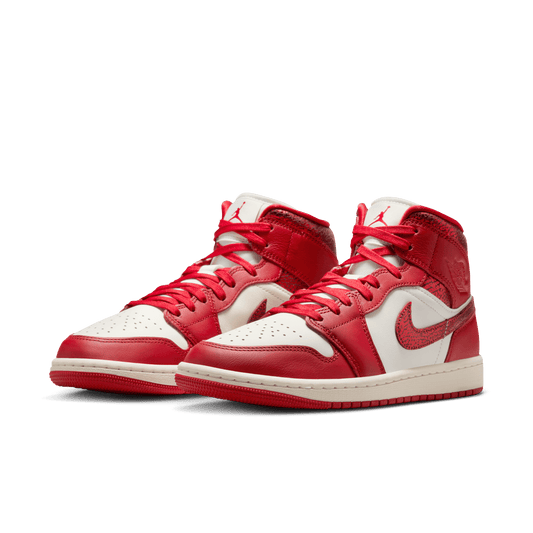 Jordan 1 Mid SE Red Cracked Leather (Women's) – HJ9337-106-36.5 – product view 2