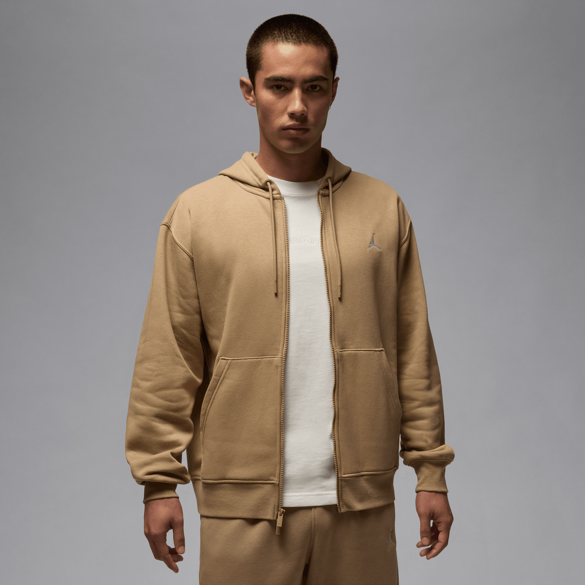 Jordan Brooklyn Fleece Men's Full-zip Hoodie Desert Camo/White – FV7289-257-XL – product image
