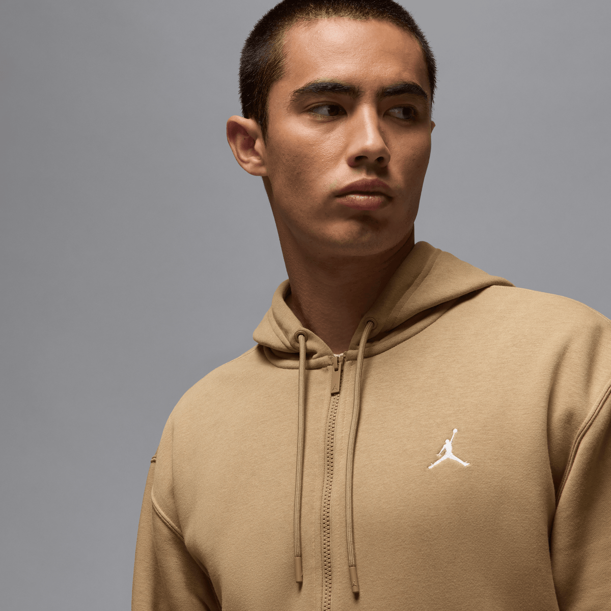 Jordan Brooklyn Fleece Men's Full-zip Hoodie Desert Camo/White – FV7289-257-XL – product view 3
