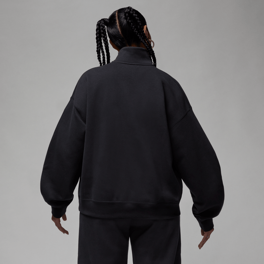 Jordan Flight Fleece Women's Quarter-Zip Top Black – FD7221-010-XS – product view 2