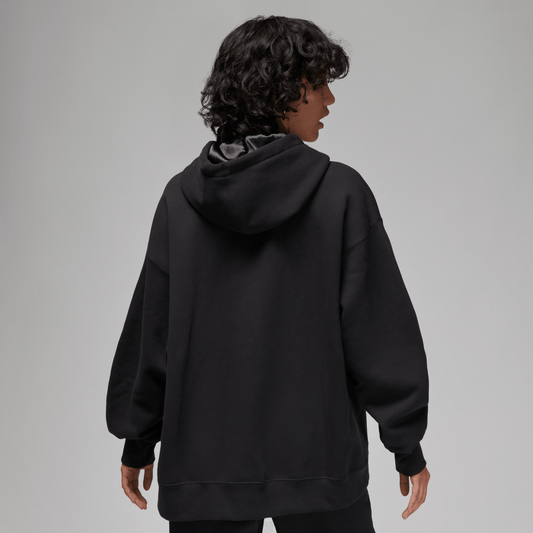 Jordan Flight Fleece Women's Satin-Lined Pullover Hoodie Black – FB5110-010-L – product view 2
