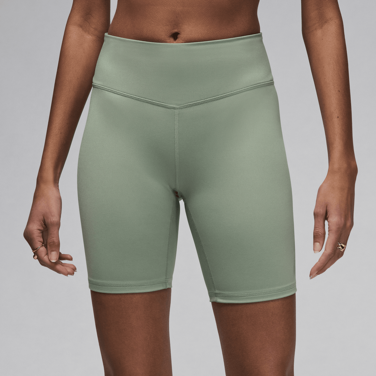 Jordan Sport Women's High-Waisted 7" Bike Shorts Jade Smoke/White – FN7325-304-XS – product view 3