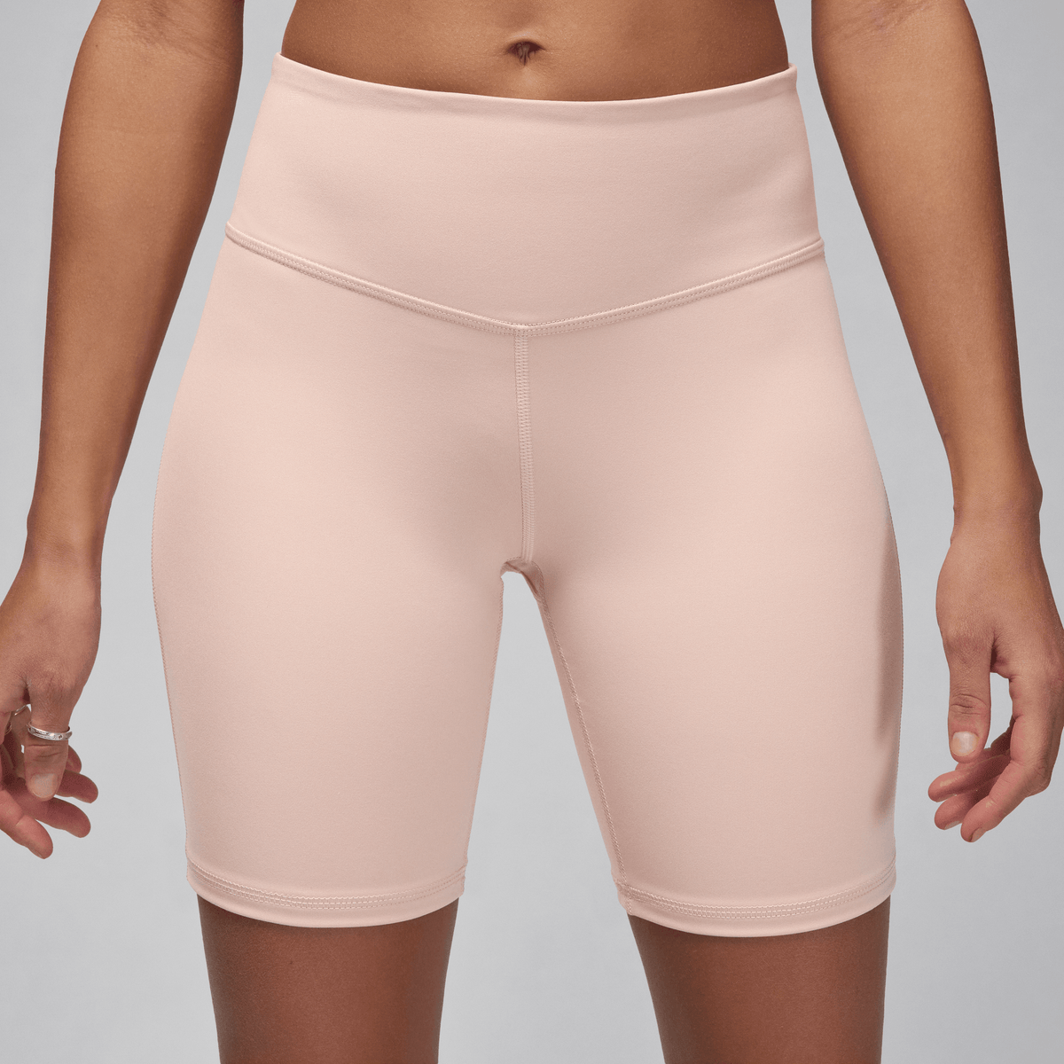 Jordan Sport Women's High-Waisted 7" Bike Shorts Particle Beige/White – FN7325-207-XS – product view 2