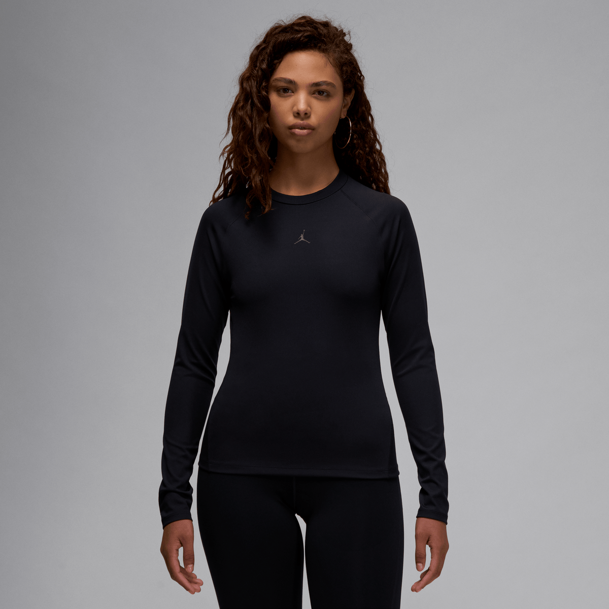 Jordan Sport Women's Long-Sleeve Bodycon Top Black – FV6930-010-XS – product image