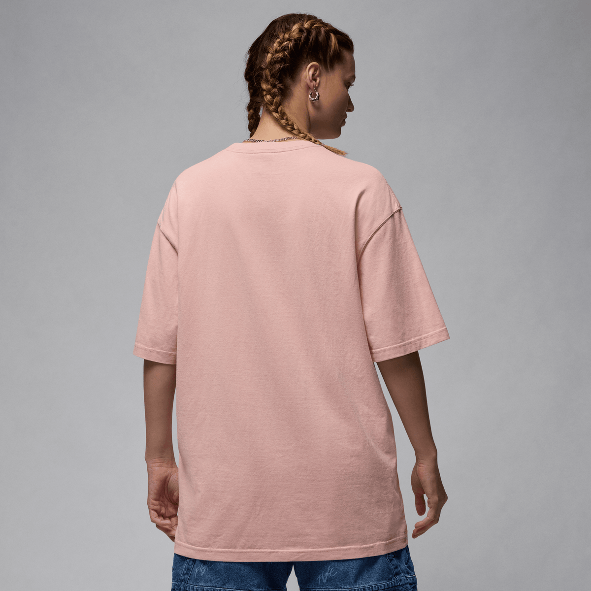 Jordan Women's Oversized Graphic T-Shirt Pink Glaze – FN5703-607-XS – product view 2