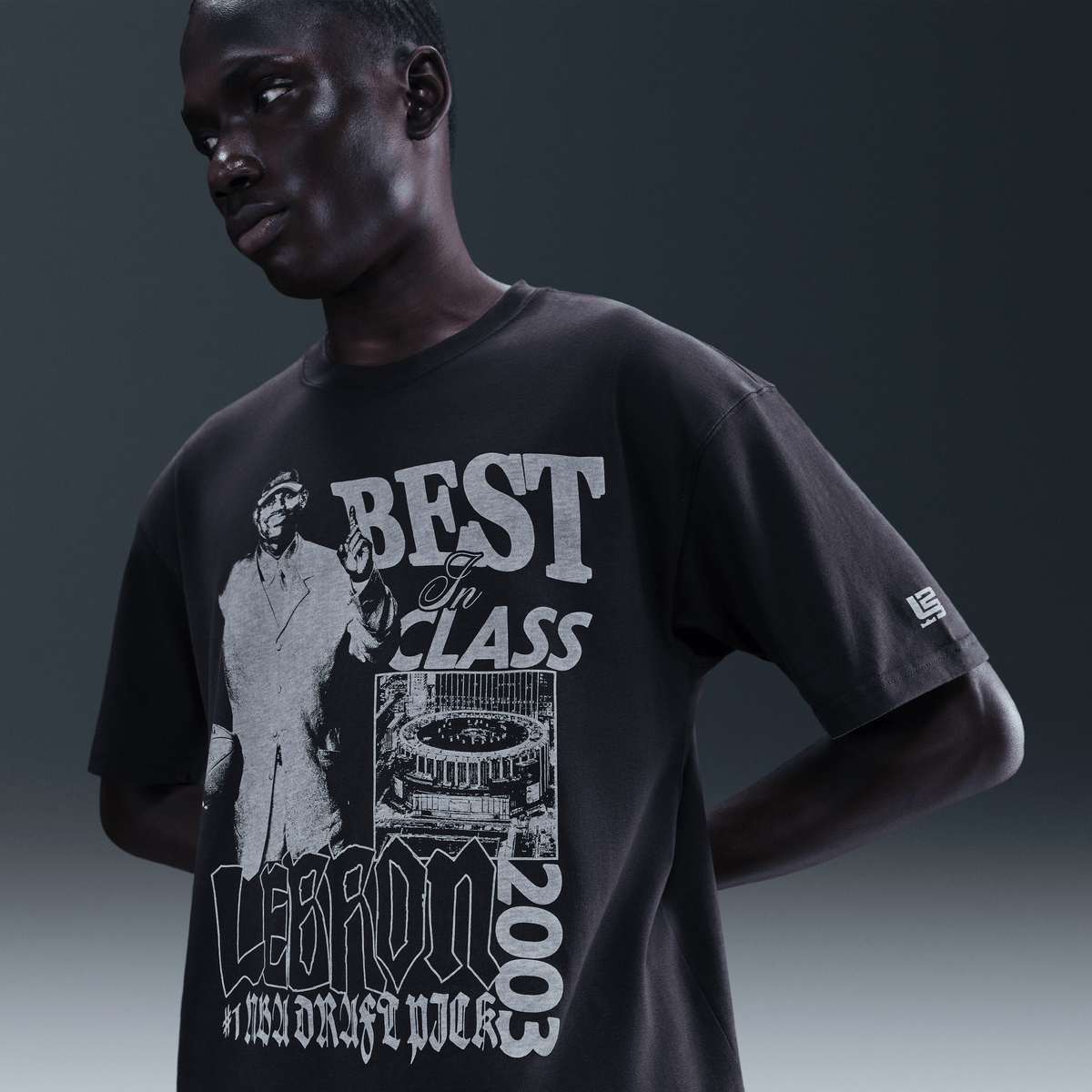 LeBron 'Best In Class' Men's Basketball T-Shirt Off-Noir – IH8542-045-XL – product view 4