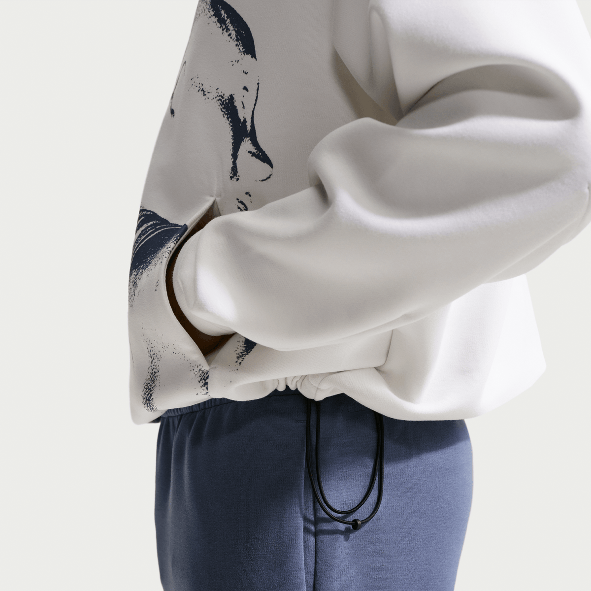 Nike Kobe Dri-FIT Fleece Pullover Basketball Hoodie White – IQ0949-100-L – product view 5