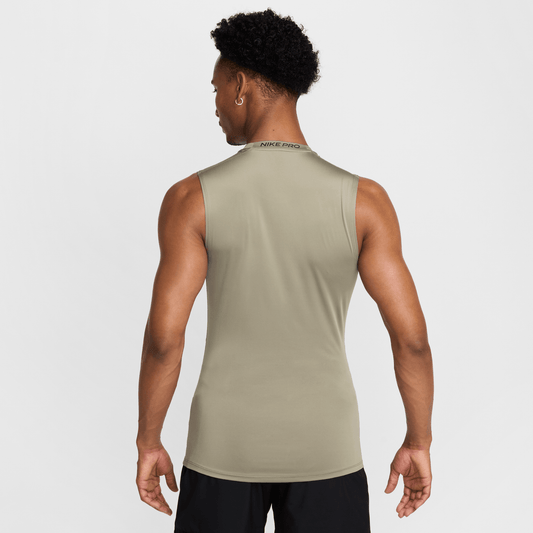 Nike Pro Men's Dri-FIT Tight Sleeveless Fitness Top Light Army/Black – FB7914-320-2XL – product view 2