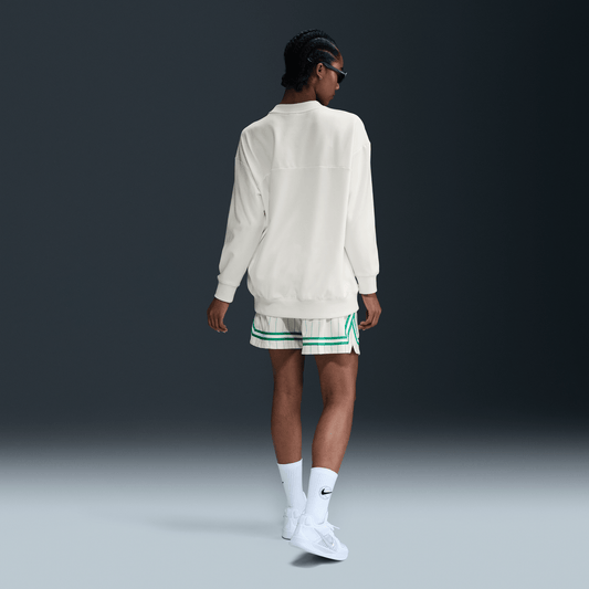 Nike Swoosh Fly Women's Dri-FIT Oversized French Terry Basketball Sweatshirt Sail/Stadium Green – FZ5514-133-XS – product view 2