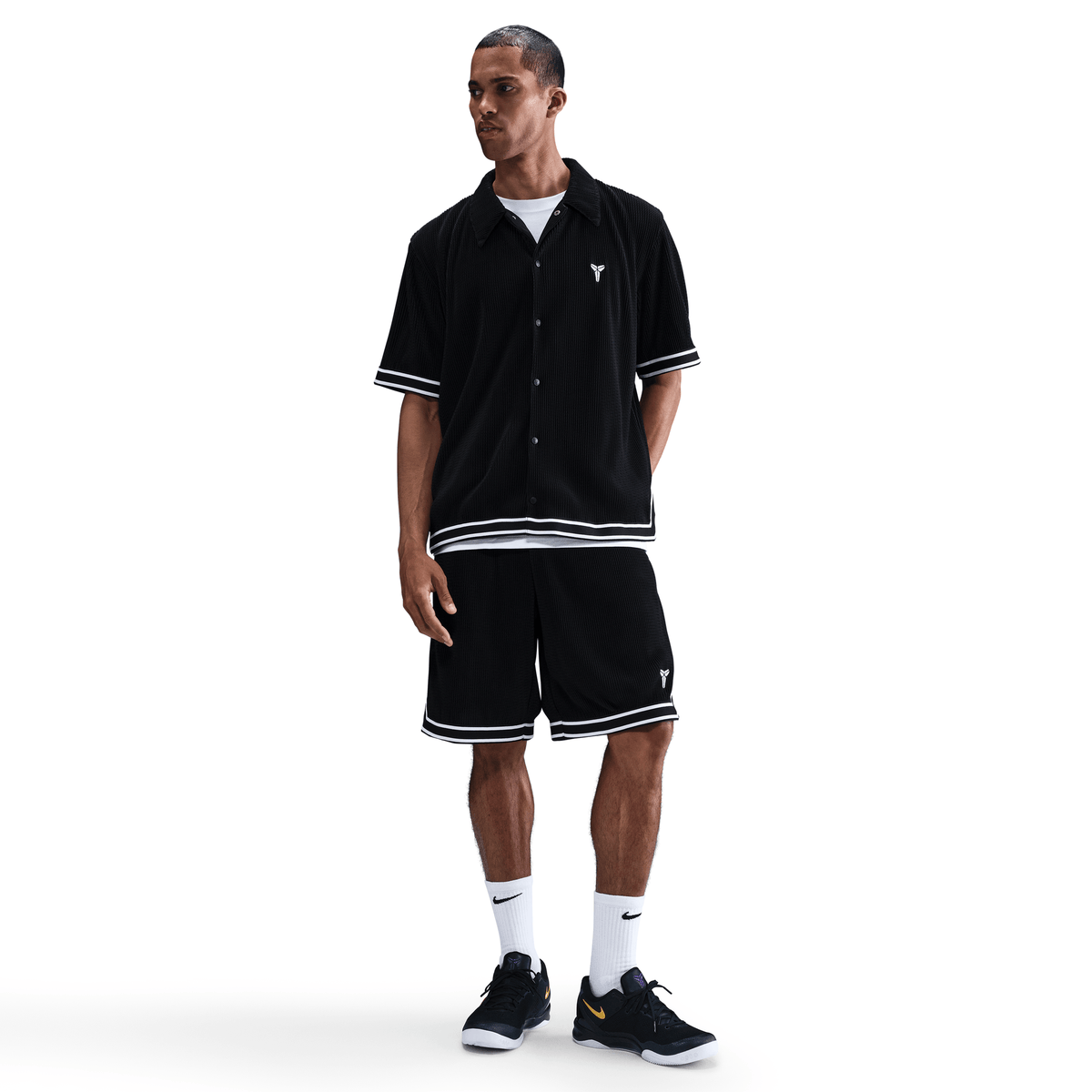 Nike What The Kobe Pleated S/S Top Black – IB0020-010-S – product image