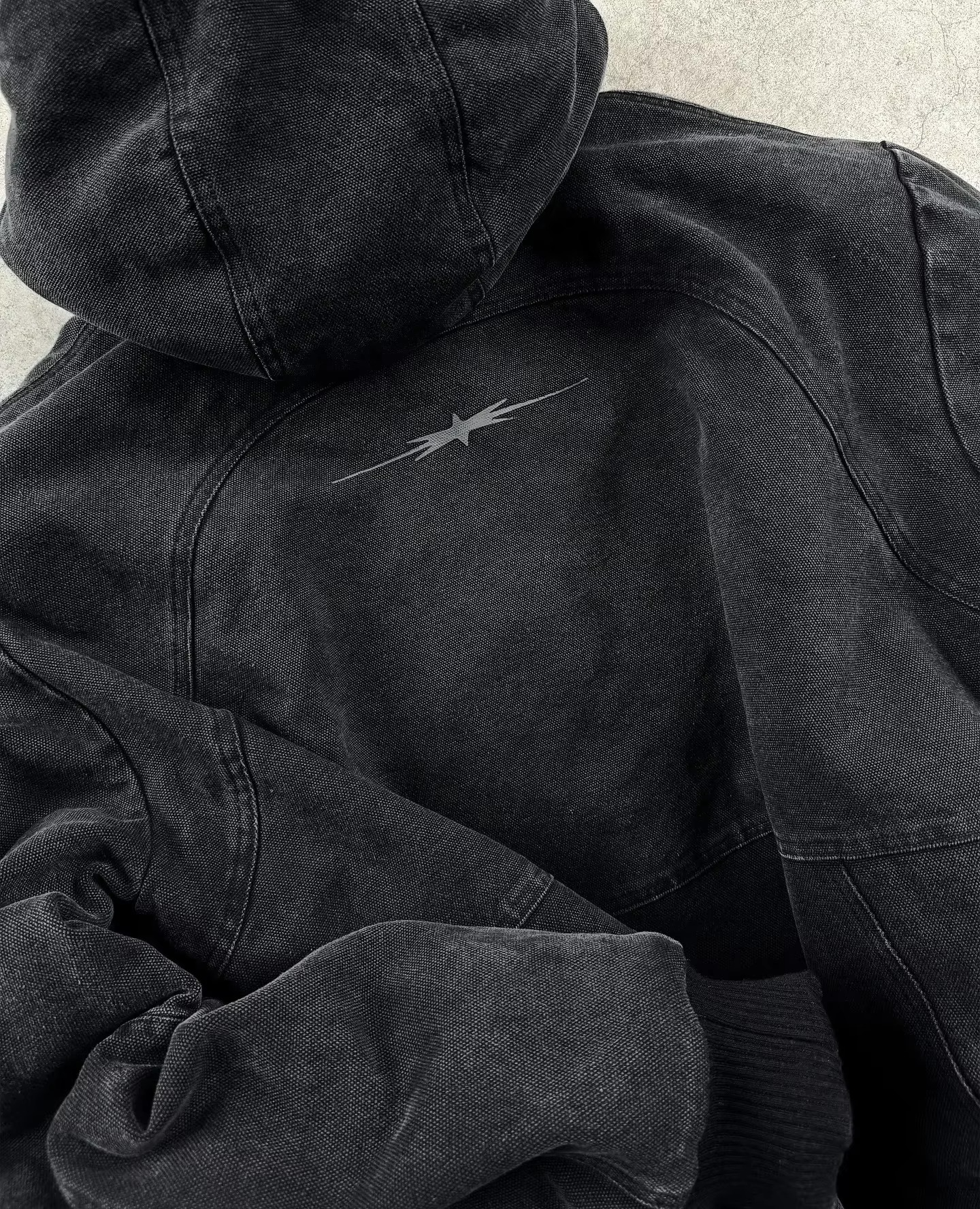 "ShadowFade™ Retro Zip Hoodie"