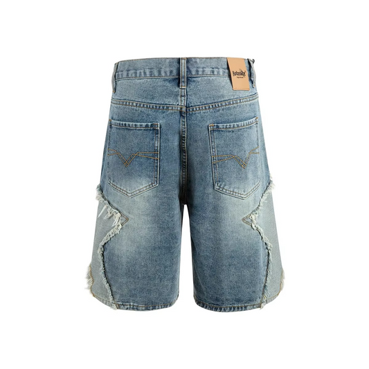 Starfade Patchwork Denim Shorts