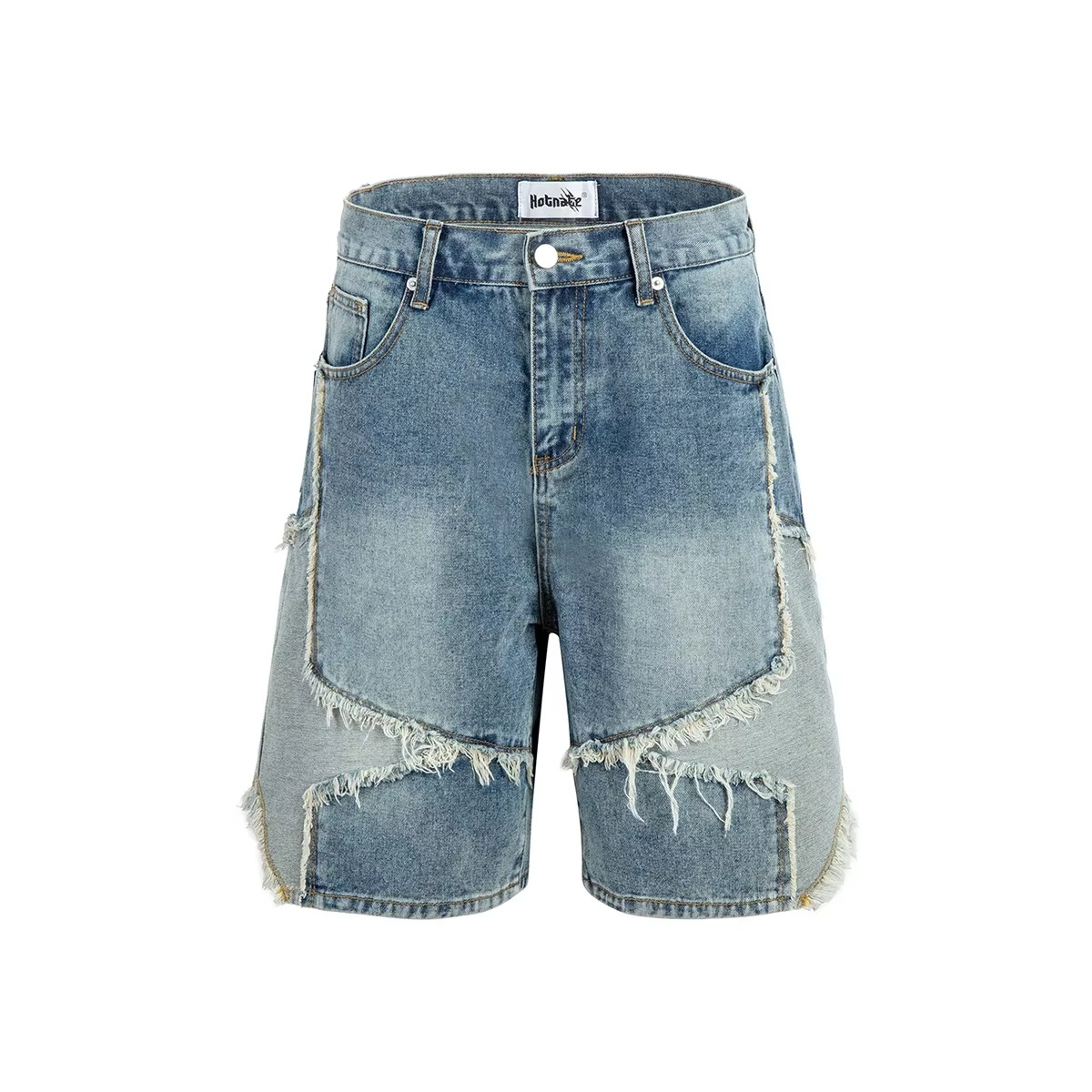 Starfade Patchwork Denim Shorts