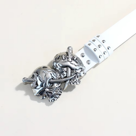 Iron Vow – Retro Punk Skull Belt