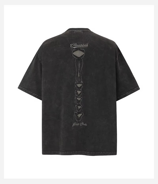 Koszulka retro punkowa „Skull Wreck”