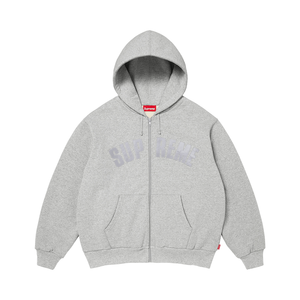 Supreme Arc Thermal Lined Zip Up Hooded Sweatshirt 'Heather Grey' – FW26SW25-HEATHER-GREY-S – product image