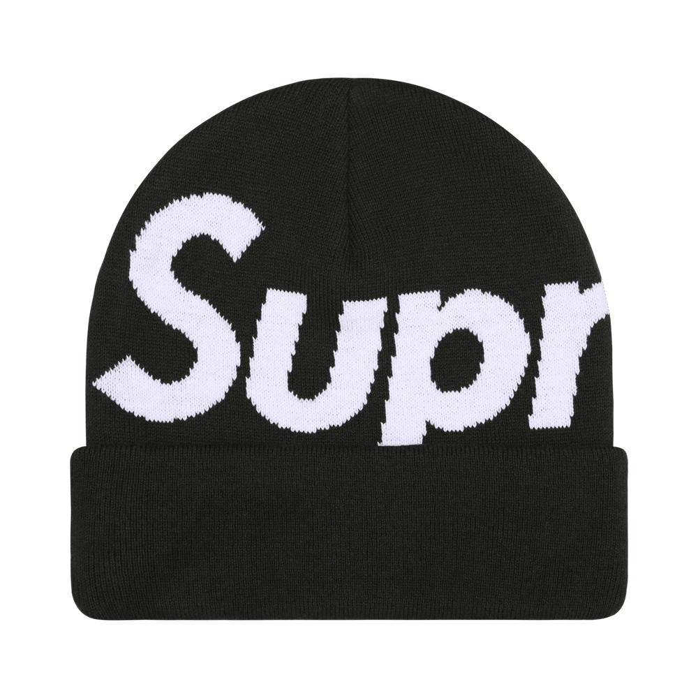 Supreme Big Logo Beanie 'Black' – FW25BN24-BLACK-ONE-SIZE – product image