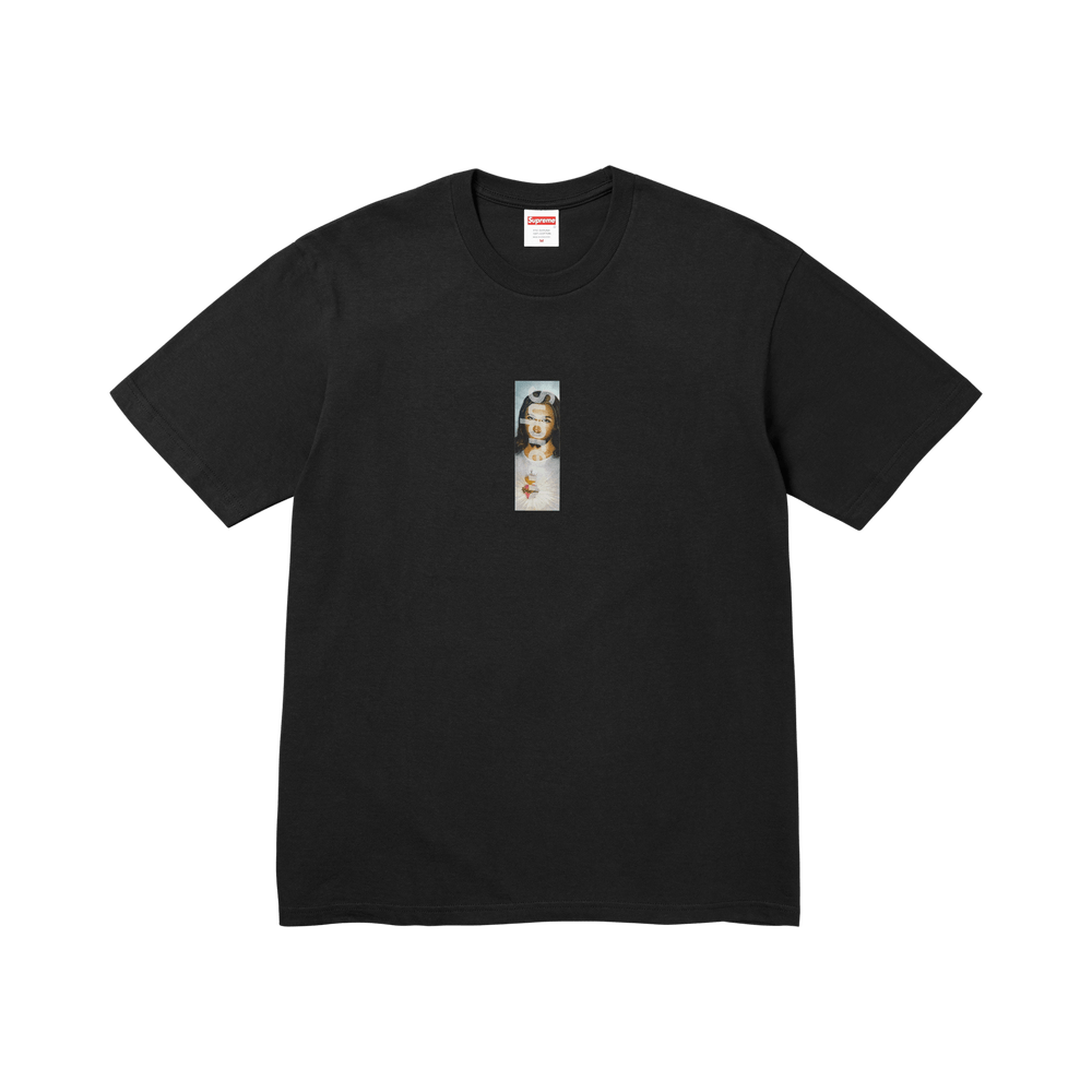 Supreme Prayer Card Box Logo Tee 'Black' – FW26T68-BLACK-S – product image