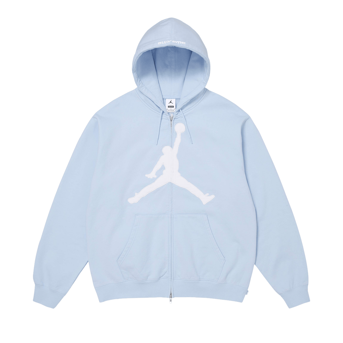 Supreme x Jordan Zip Up Hooded Sweatshirt 'Light Blue' – SS26SW24-LIGHT-BLUE-M – product image