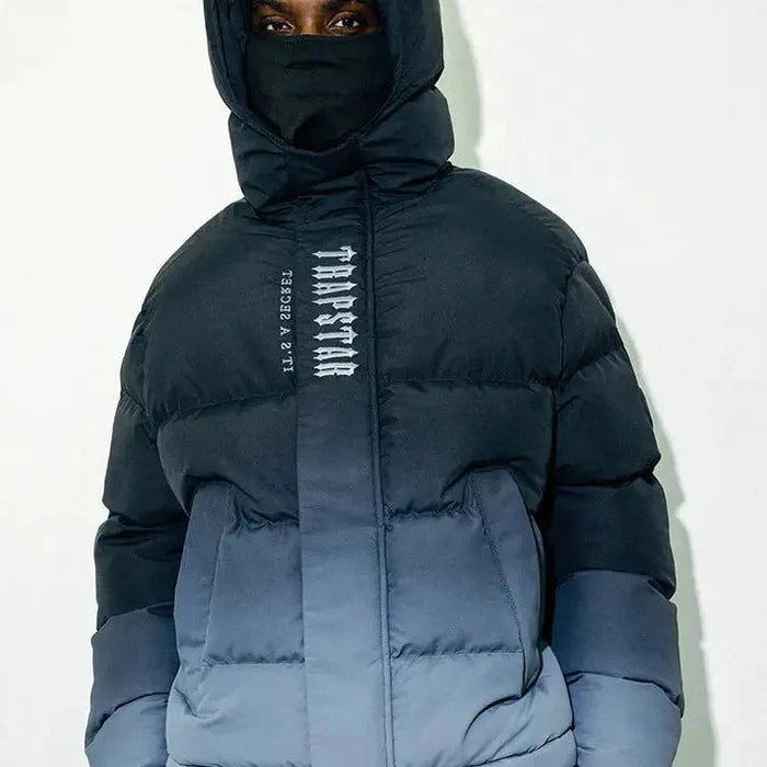 Trapstar Decoded Hooded Puffer Jacket 2.0 “Black Gradient” — Premium Winter Jacket | Luxem Swiss
