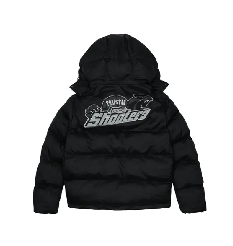 Trapstar Shooters Hooded Puffer Black Reflective | Luxem Swiss