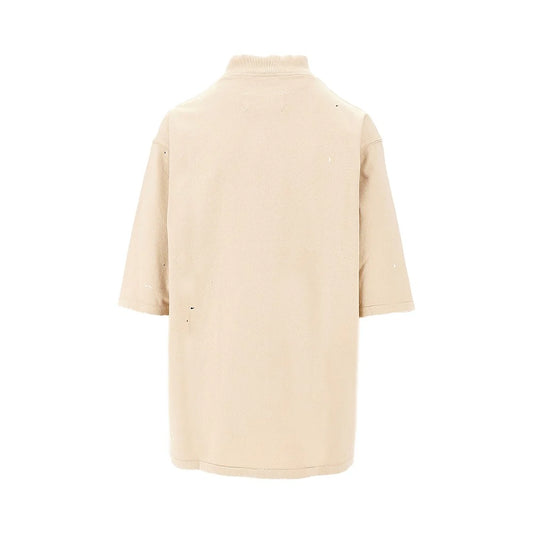 MAISON MARGIELA Koszulka z nadrukiem logo w stylu „distressed”