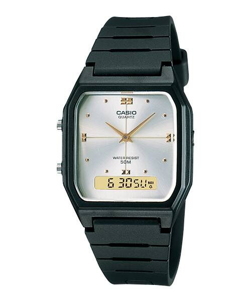 Casio AW-48HE-7AV Klasyczny zegarek analogowo-cyfrowy