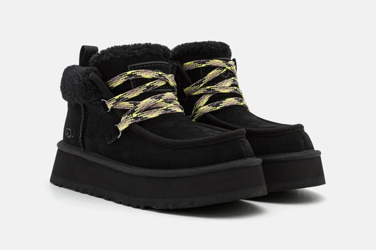 UGG Funkarra Cabin Cuff Black – Winter Ankle Boots | Luxem Swiss