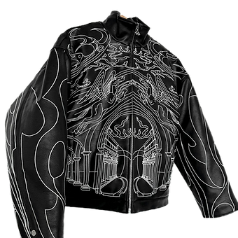 Ethereal Archway Leather Jacket